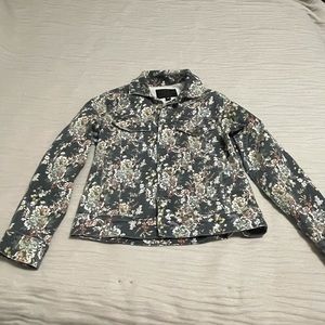 Lucky Brand Floral Denim Jacket